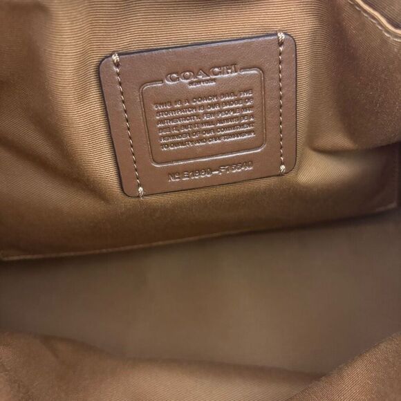 Coach Tan Leather Mia Large Satchel Purse - Picture 11 of 15